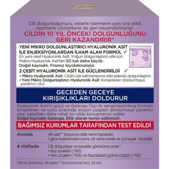 L’Oréal Paris Dermo Revitalift Filler Gece Kremi 50 ml - 4