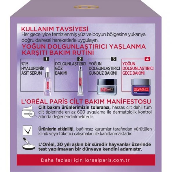 L’Oréal Paris Dermo Revitalift Filler Gece Kremi 50 ml - 5