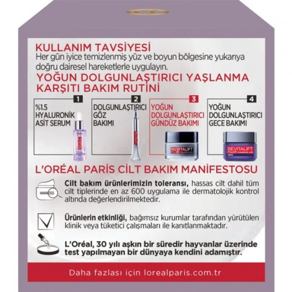 LOreal Paris Revitalift Filler Yoğun Dolgunlaştırıcı Yaşlanma Karşıtı Gündüz Kremi 50ml - Hyaluronik Asit 3432 - 5