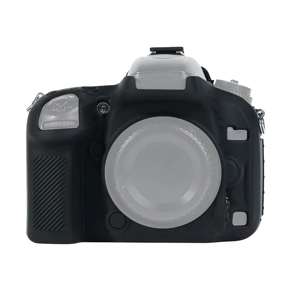Nikon D600 D610 Uyumlu Siyah Yumuşak Silikon Kamera Kılıfı