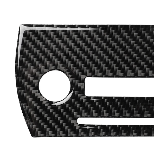 Lexus NX200 200t 300h 2014 2021 Karbon Fiber CD Panel Dekoratif Sticker - 3