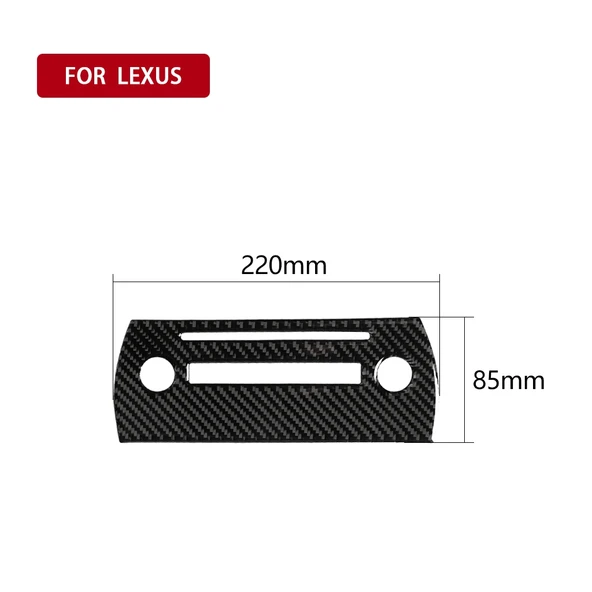 Lexus NX200 200t 300h 2014 2021 Karbon Fiber CD Panel Dekoratif Sticker - 2