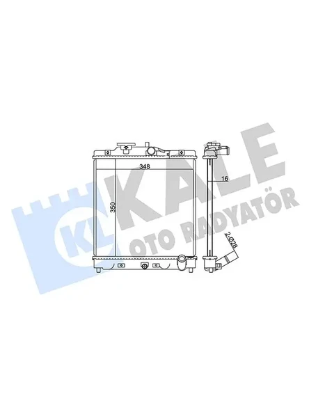 MOTOR SU RADYATORU HONDA CIVIC 1992-2000 MANUEL VITES (350X348X16)