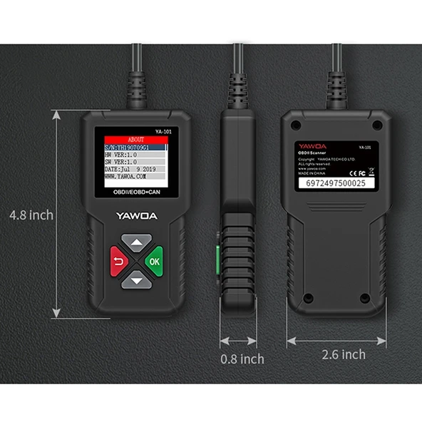 YA101 Mini OBD2 Arıza Tespit Cihazı Araç Kod Okuyucu - 3