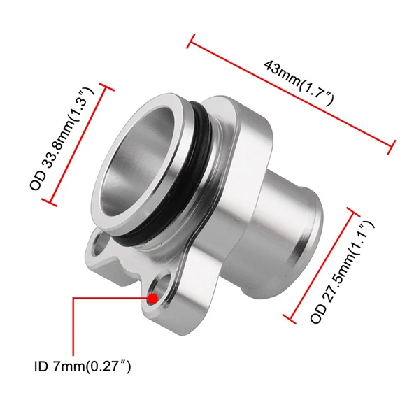 BMW 335i Araba Su Hortumu Bağlantı Adaptörü Kelepçeli Gri 28mm - 3