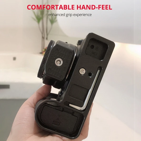 YELANGU CL7 Kamera Genişletme Tabanı L Plaka Nikon Z6 Uyumlu Siyah - 8