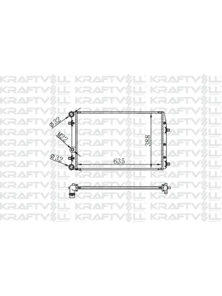MOTOR RADYATORU POLO CORDOBA IBIZA IV V FABIA ROOMSTER 1,2 1,4 1,6 1,9TDI 9916 (629*388*16) BRAZING