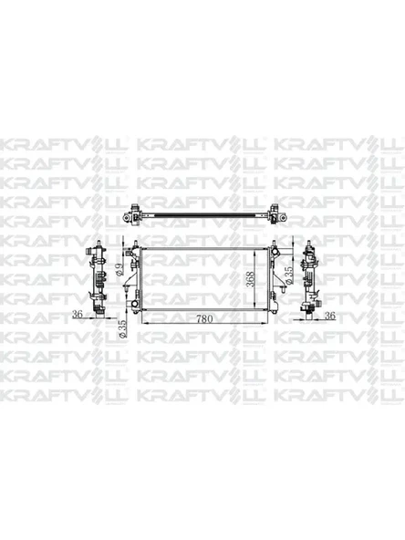 MOTOR SU RADYATORU BOXER III JUMPER III DUCATO III 2006 KLIMALI (780*368*34) BRAZING