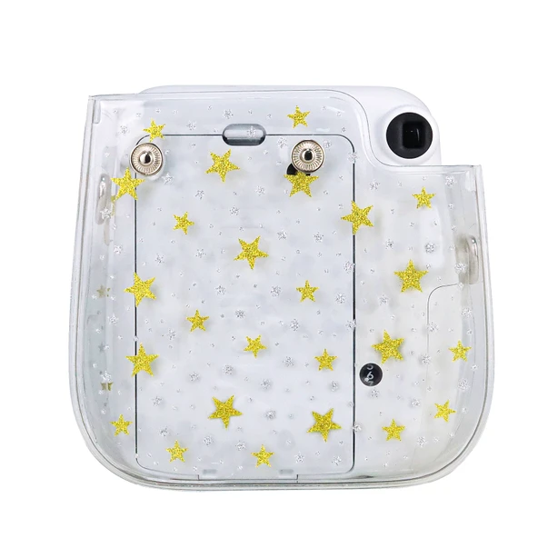 FUJIFILM Instax Mini 11 9 8 Uyumlu Şeffaf PVC Sert Kamera Çantası Omuz Askılı - 3