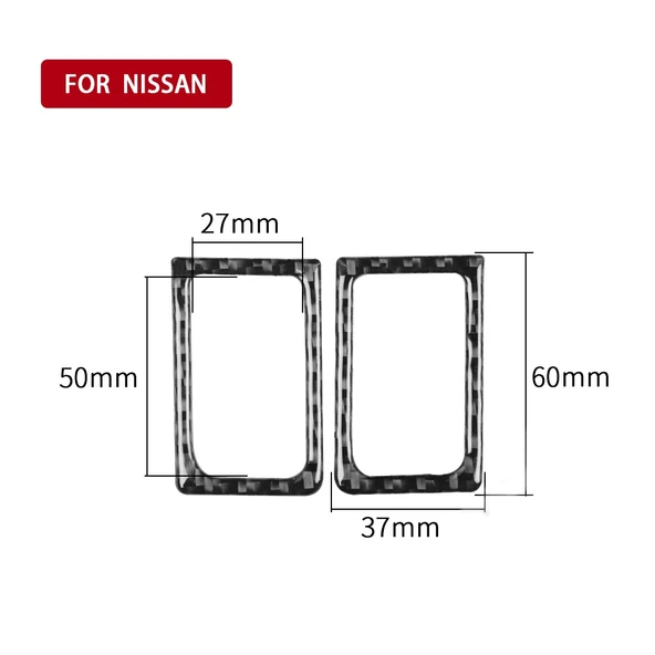 Nissan GT-R R35 2008-2020 Karbon Fiber Sol ve Sağ Kapı Kilidi Dekoratif Sticker Seti 2 Parça - 5