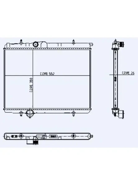 MOTOR SU RADYATOR P206 GTI EW10J4 (2,0 16V) 10 / 00