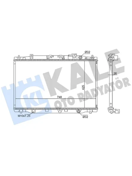 MOTOR SU RADYATORU HONDA CR-V IV 1.6 DTEC 12 (MT)(425X748X26)