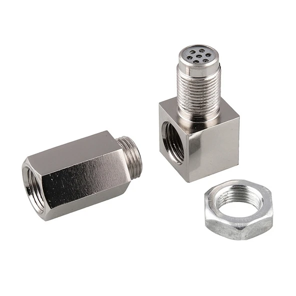 90 Derece Araç Oksijen Sensörü Boşluk Aparatı Motor Işığı CEL Kontrol Mini Katalitik Konvertör M18 x 1.5 - 5