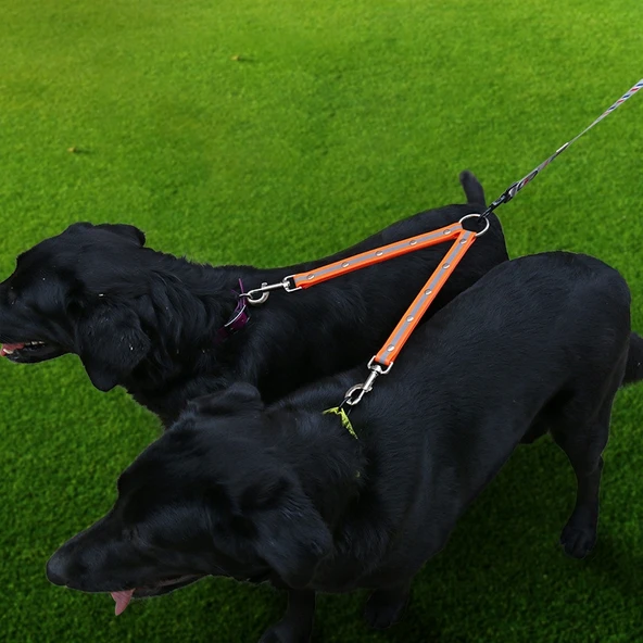 TPU Malzemeli Çiftli Düğümsüz Köpek Gezdirme Tasması 25 cm Yeşil - 8
