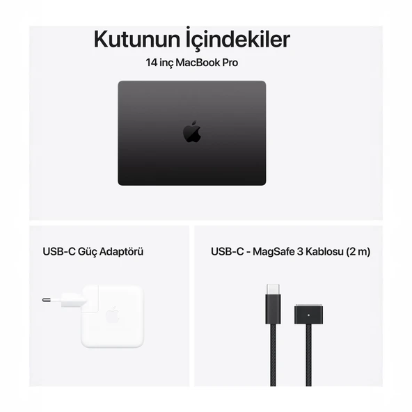 Apple MacBook Pro 14.2” M4 24GB RAM 1TB SSD – Uzay Siyahı (MCX04TU/A) - 8