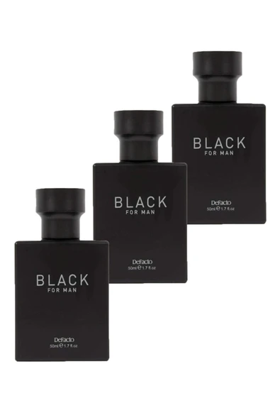 DEFACTO ERKEK BLACK PARFÜM 50 ML 3’LÜ SET