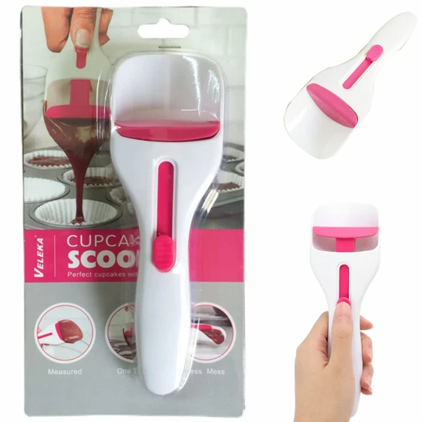 Cupcake Kepçesi ve Porsiyon Ölçer - Hamur ve Çikolata Sosu İçin - Pratik ve Dayanıklı - 7
