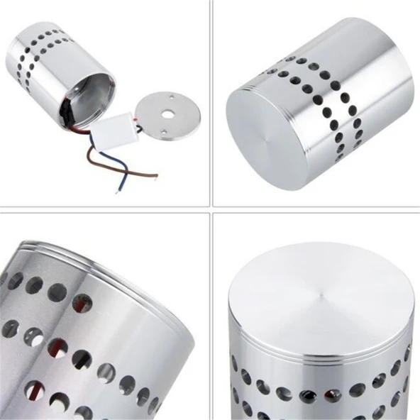Alüminyum İç Mekan LED Duvar Lambası Soğuk Beyaz AC 110-240V - 5