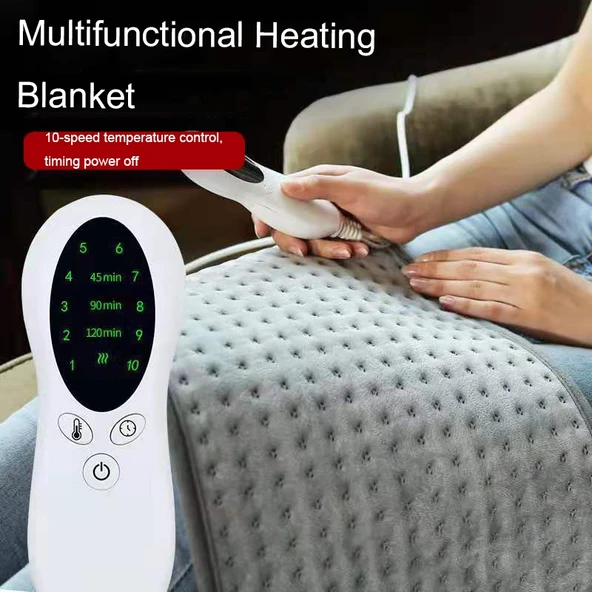 FY 001 Çok Seviyeli Sıcaklık Ayarlı Zamanlı Elektrikli Battaniye 50x100 cm EU Priz - 2