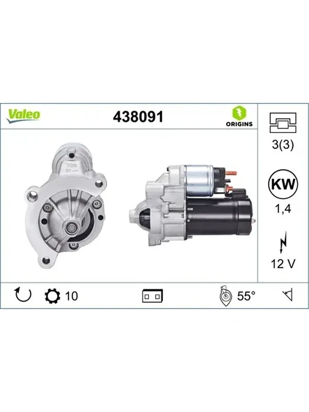 MARS MOTORU 12V 10 DIS 1,4KW BERLINGO P206 P306 P307 PARTNER P306 P406 P607 DW8 / DW8B / DW10TD EXPE