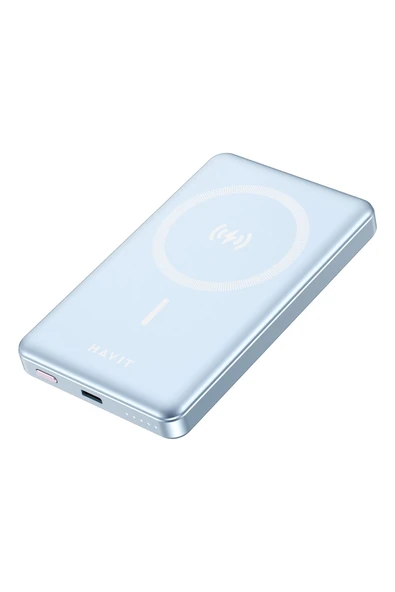 Havit PB5203 10.000mAh Magsafe Manyetik Kablosuz Powerbank Ultra İnce 20W, Iphone Uyumlu - 7