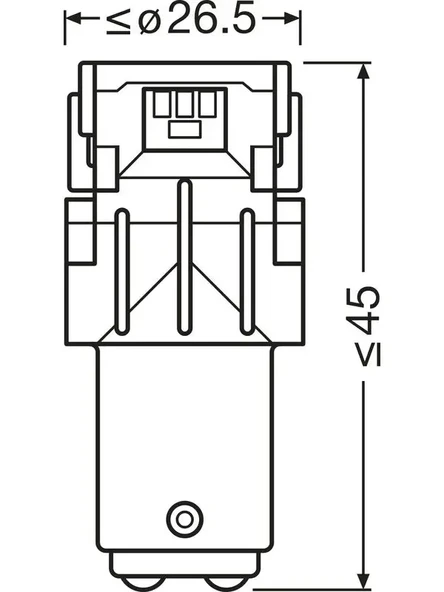 LED AMPUL 12 V P21/5W