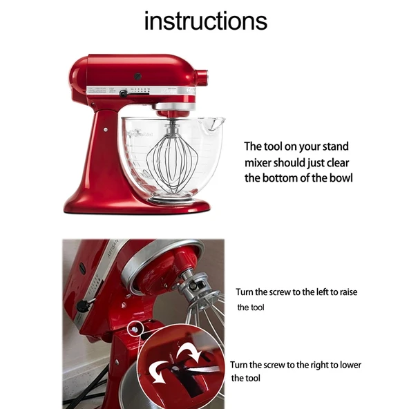 KitchenAid Stand Mikser 6QT Hamur Kancası Paslanmaz Çelik Aksesuar - 5
