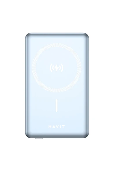 Havit PB5203 10.000mAh Magsafe Manyetik Kablosuz Powerbank Ultra İnce 20W, Iphone Uyumlu - 5