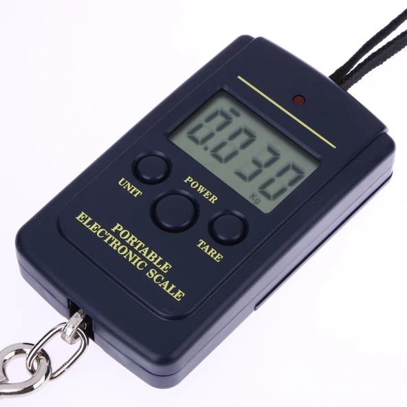 10g Hassas Mini Dijital Balık Tartısı Seyahat Taşınabilir Kancalı Elektronik Mutfak Tartı 40kg Kapasiteli Işıksız - 3