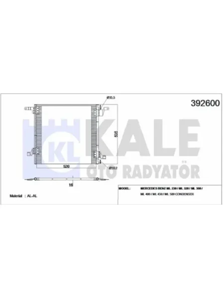 KLIMA RADYATORU ML-CLASS W163 9805