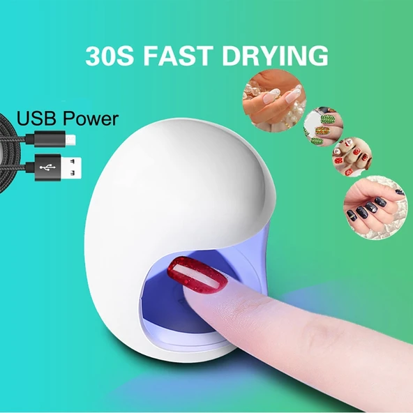 Mini Taşınabilir USB Hızlı Kuruyan Tırnak Işık Terapisi Makinesi - 5