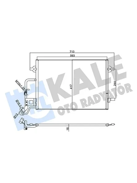 KLIMA RADYATORU PASSAT 1.9 TDI SUPERB 1.8T 1.9 2.0 2.5TDI 0208