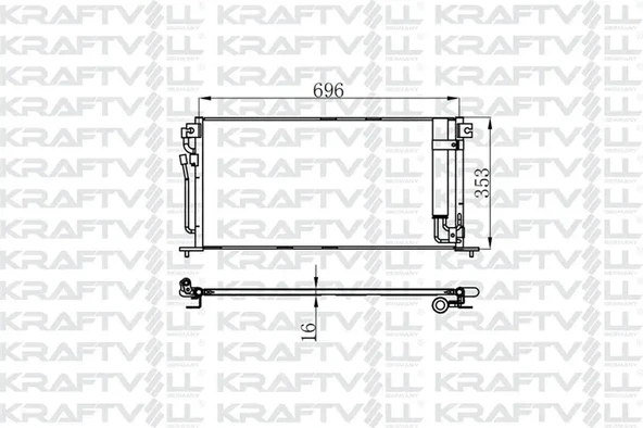 KLIMA RADYATORU MITSUBISHI LANCER 0307 (675×334,4×16)