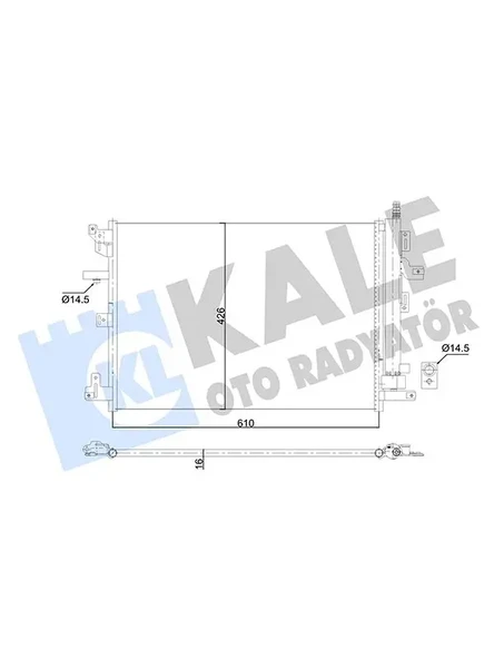 KLIMA RADYATORU VOLVO XC90 I (275) 2.5 T 3.2I V6 D5 T6 V8 02= (KURUTUCU ILE) KLIMA RADYATORU KONDE