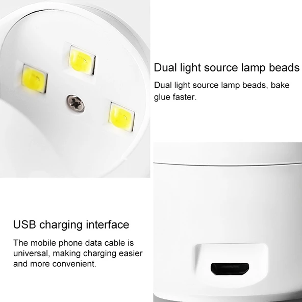 Mini Taşınabilir USB Hızlı Kuruyan Tırnak Işık Terapisi Makinesi - 4