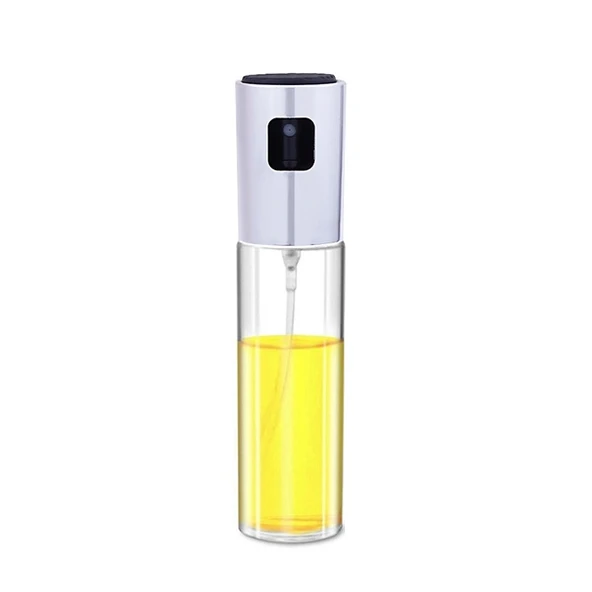 Mutfak Cam Zeytinyağı ve Sirke Püskürtücü Şişe Gümüş Renk 100ml - 2