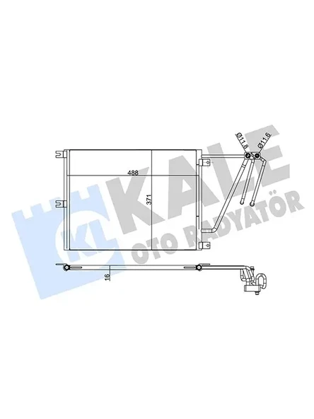KLIMA RADYATORU VECTRA B 2.0 DTI 16V / 2.2 DTI 16V 97 03