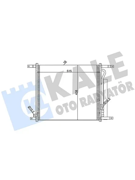 KLIMA RADYATORU AVEO 1.2 (515×428×16)