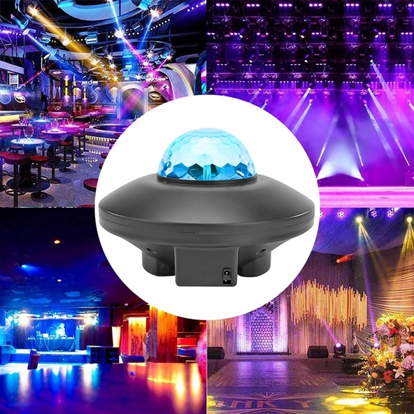 10W Bluetooth Su Dalgalı Lazer Yıldız Projektör Işığı - 9