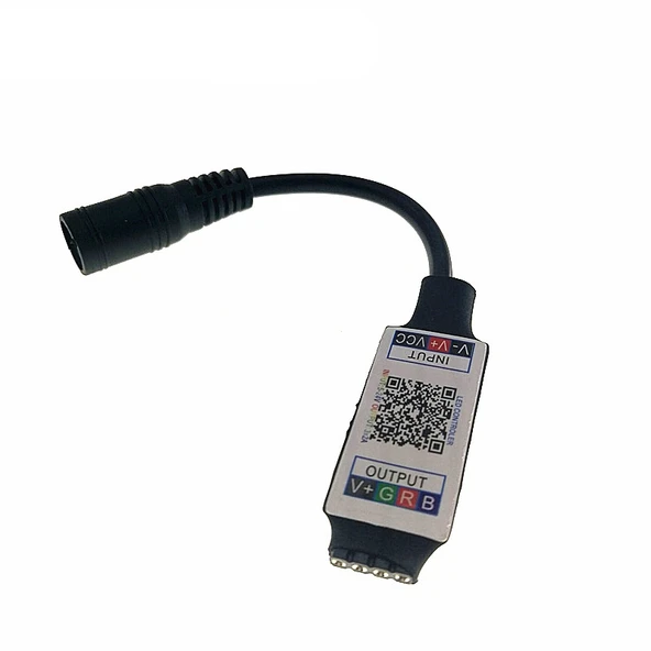 Mini RGB Bluetooth Led Şerit Kontrol Cihazı Siyah - 4