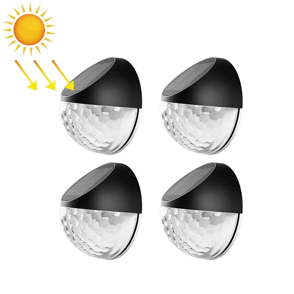 4 Parça SMD2835 Güneş Enerjili Dekoratif Bahçe Çiti Lambası Su Geçirmez 3000-3200K Renk Sıcaklığı