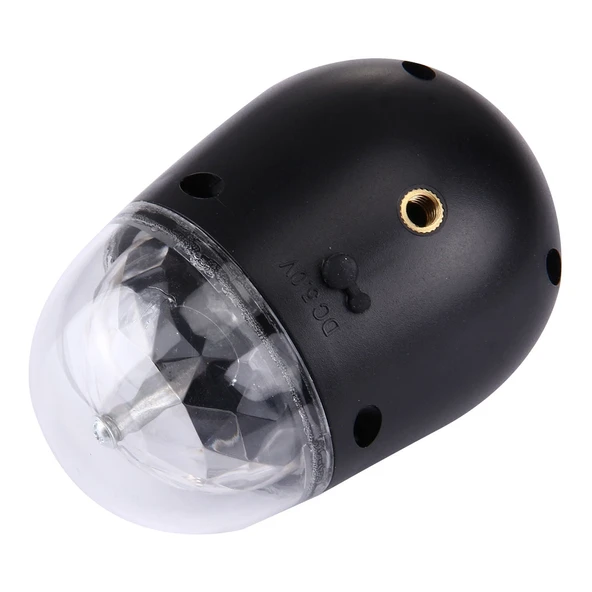 3W Mini 3ATM Suya Dayanıklı Dönen Sihirli Top LED Sahne Işığı Bisiklet Montajlı - 4