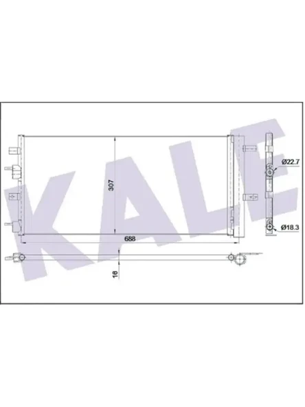 KLIMA RADYATORU (KURUTUCU ILE) FORD GALAXY MONDEO V S MAX 2.0 TDCI 15= (AT MT)