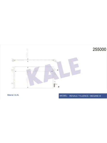 KLIMA RADYATORU (KONDANSER) RENAULT FLUENCE MEGANE 2I SCENIC 3  GRAND SCENIC 3 1.2 Tce 1.4 1.5