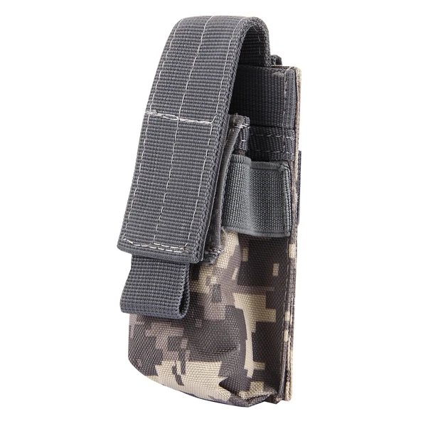 M5 Çok Fonksiyonlu Outdoor Spor Mini Taşınabilir El Feneri Koruyucu Kılıf Çanta Koyu Mavi 15x4.7x2 cm - 2