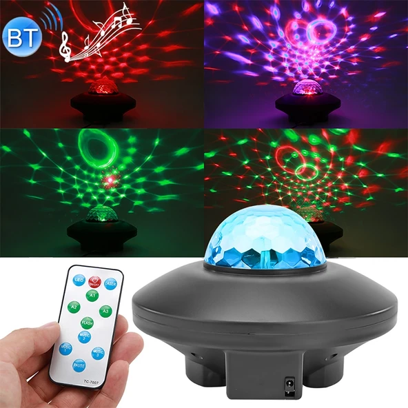 10W Bluetooth Su Dalgalı Lazer Yıldız Projektör Işığı