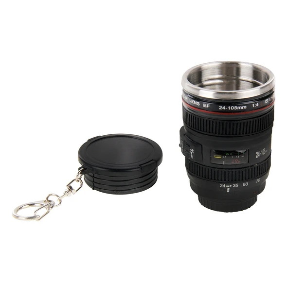 Mini Zoom EF 24-105mm Model Lens Tasarımlı Termos Kupa - 6