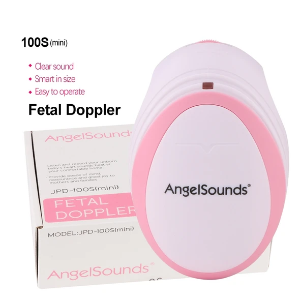 JPD-100S Mini Ev Tipi Fetal Doppler Hamile Doppler Monitörü Pembe - 3