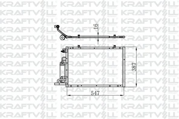 KLIMA RADYATORU FIESTA VI 1.25 16V / 1.4TDCI / 1.4 16V / 1.6 16V 08 / B MAX 1.5TDCI / 1.6TCI 12 /