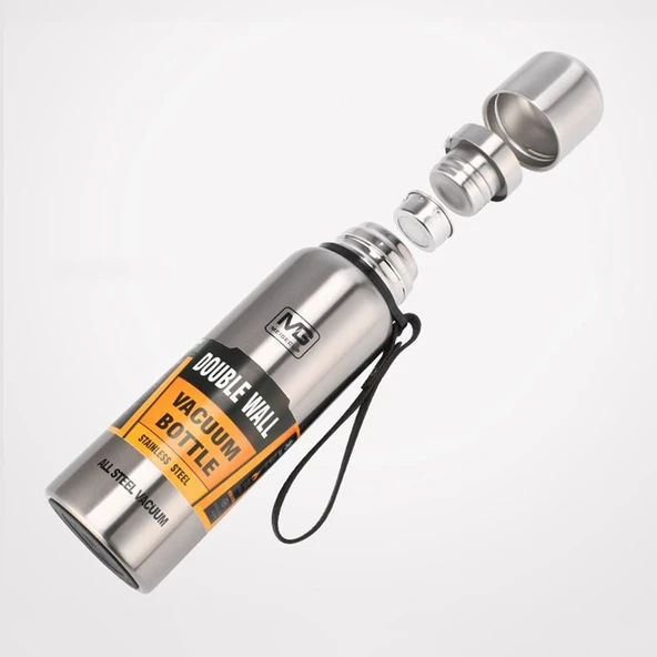 Outdoor Termos Taşınabilir Büyük Kapasiteli İzolasyonlu Bardak 1500ml Koyu Mavi - 7